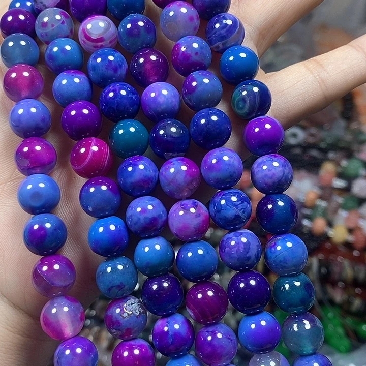 玛瑙/玉髓未镶嵌珠宝半成品玛瑙卡10mm