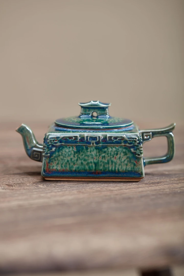 四方壶 传统工艺窑变 家用茶具  DXY14