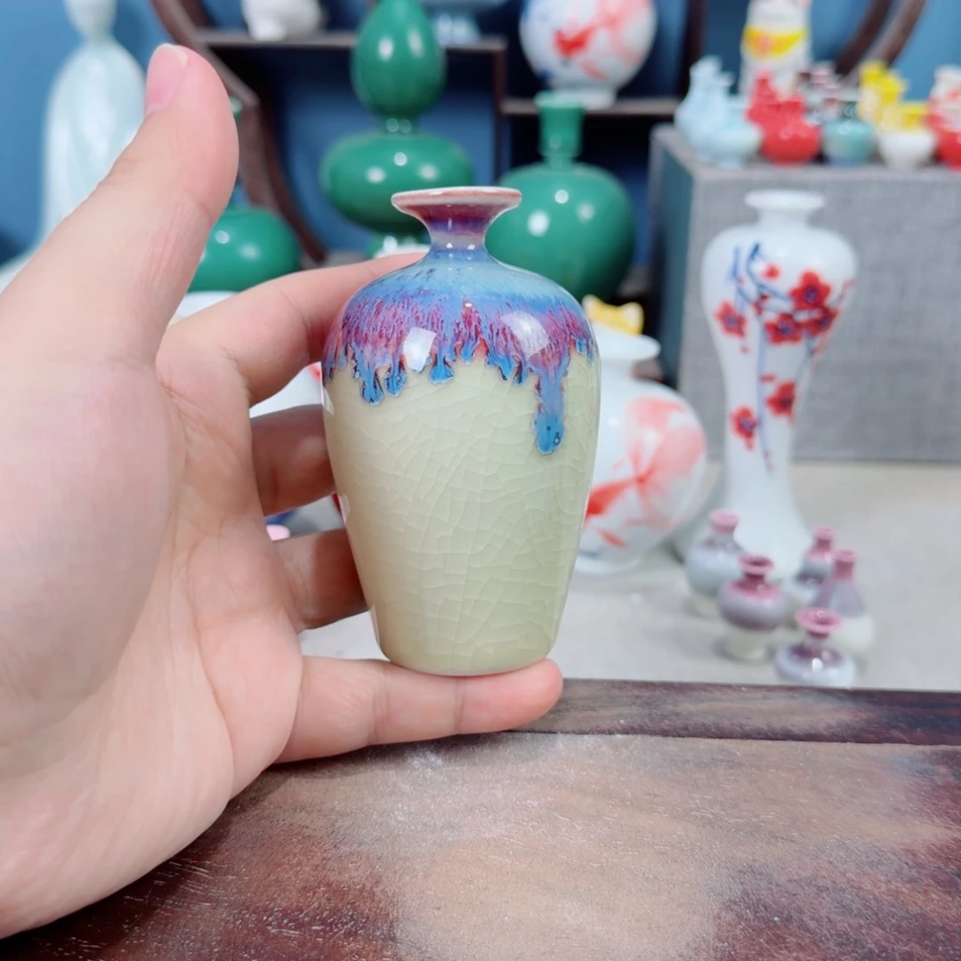 陶瓷手工小花器摆件