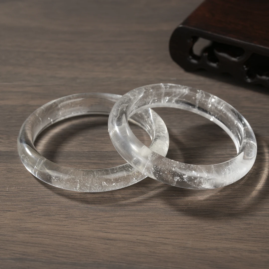 【云上叙】白水晶手镯-多样性发一件-11*7.5mm-V08148-M（甄选）