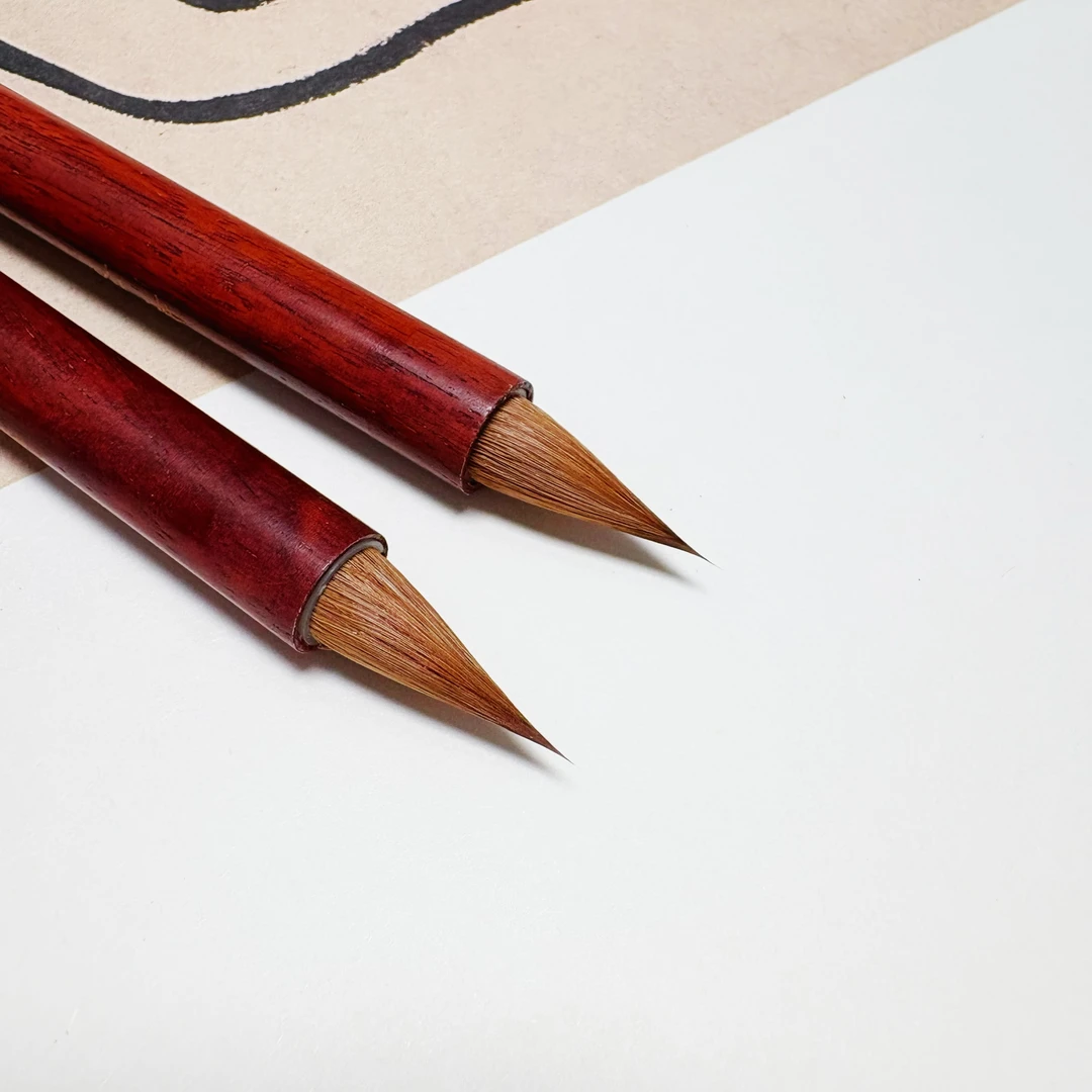 【砚书】【丹青】出锋2.1 辽尾纯狼毫古法鸡距笔 1-4cm小楷小行书行草