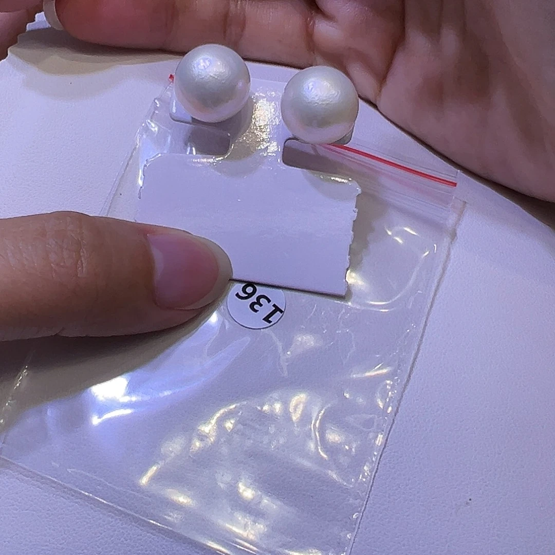 银S925镶嵌淡水珍珠耳饰