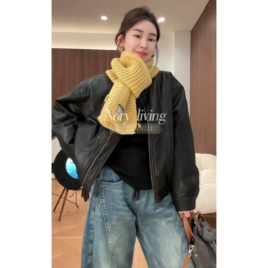 玖了个玖【立领皮羽绒】2025秋冬新款羽绒服皮衣外套 2510C6849