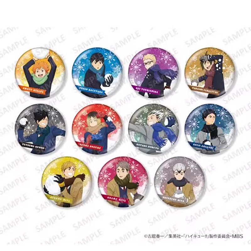 【日谷 】排球少年打雪仗 吧唧徽章 现货 默认代拆