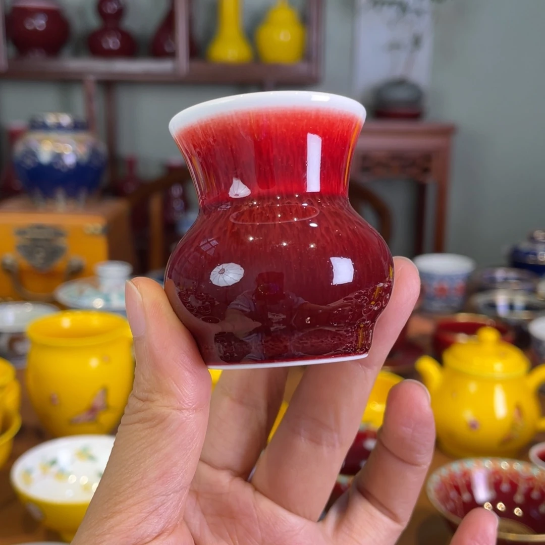 清欢雅玩原矿郎红盖置