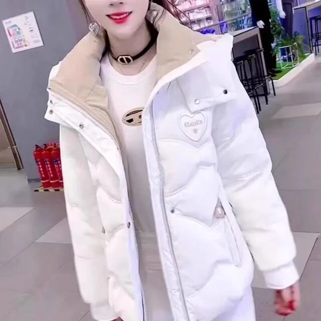 羽绒棉服女冬装2025年新款棉衣韩版宽松小棉袄短款加厚连帽外套潮