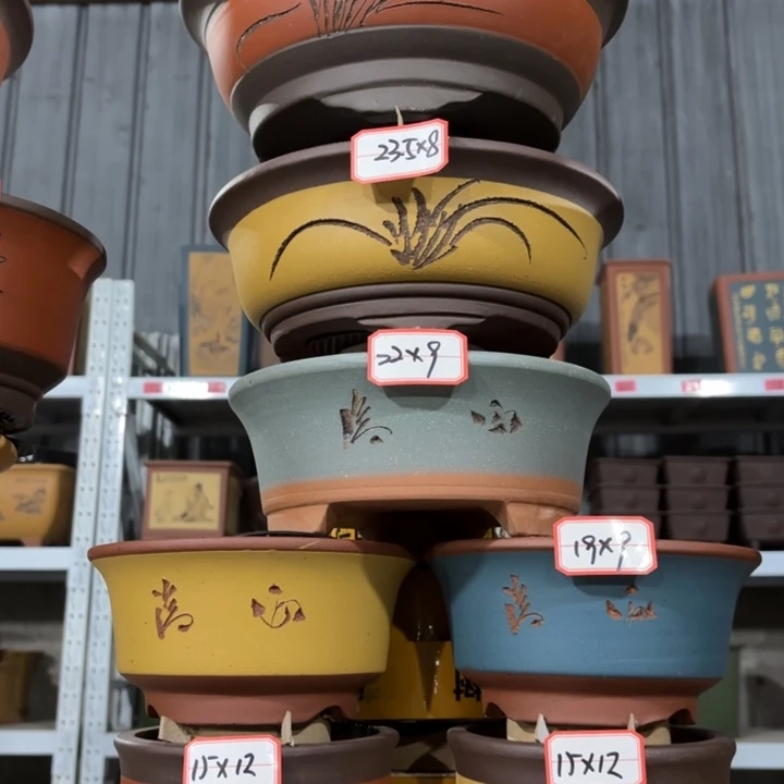 紫砂花盆          100-7