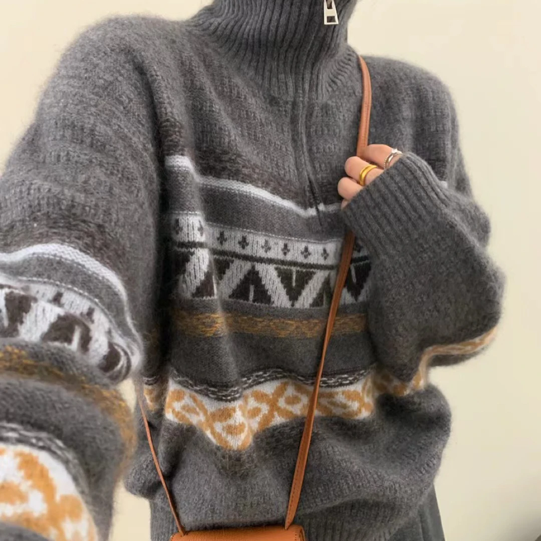 【宝儿家】600～699清新套头提花毛衣开衫布退布换
