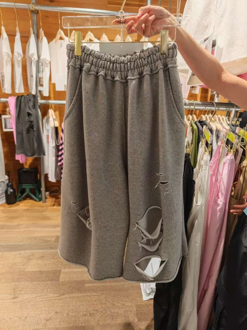 gvr破洞短裤【no退no换】腰围124臀围140裤长69