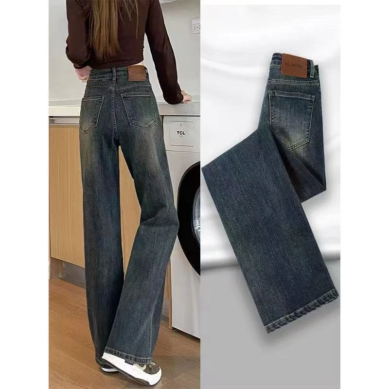 【壹】【扣号链接】孤品牛仔裤显瘦复古直筒裤百搭时尚