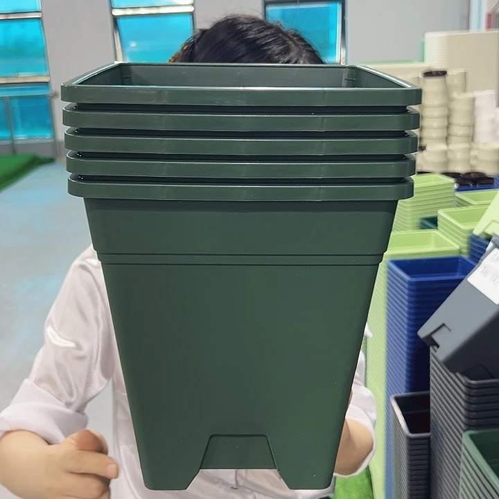 方盆口23高26军绿色5个无托