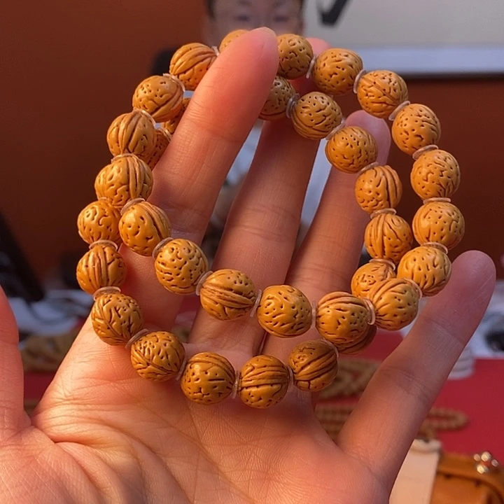 桃核手串s02 山川11（尺寸误差0.5之间）