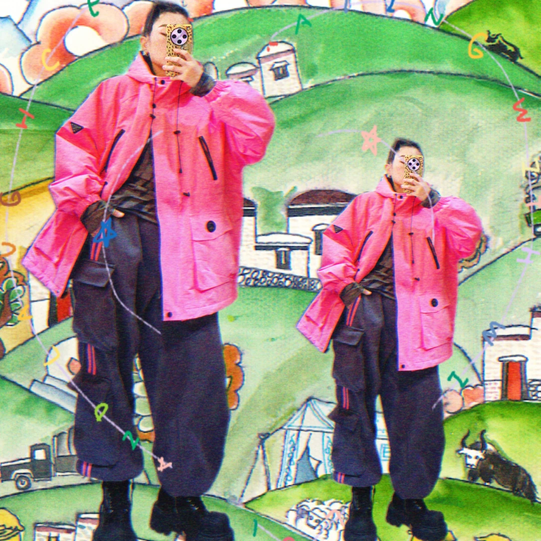 潮牌中长款短袖卡通街头风萌趣风T恤设计师夏季休闲大版