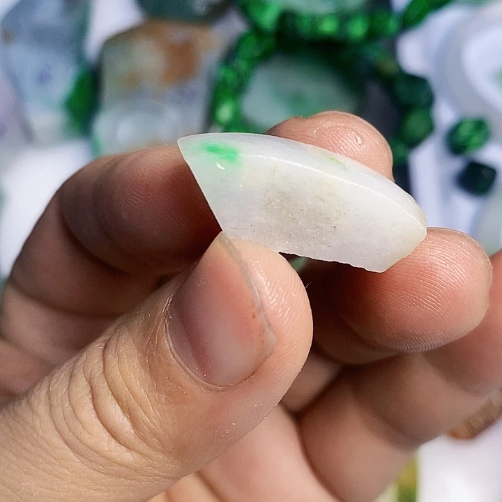 翡翠散珠天然翡翠A货挂件