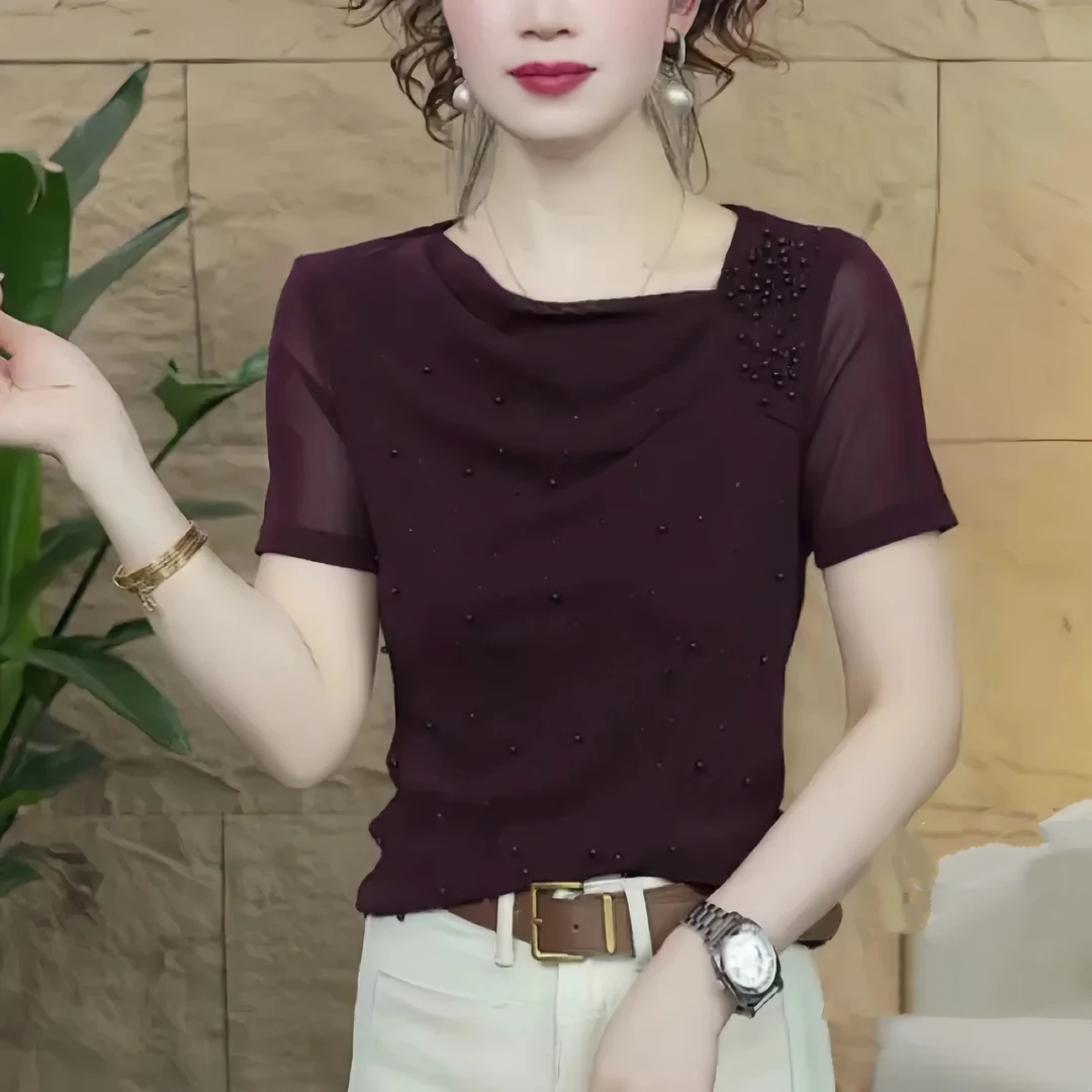 7509-1#新款女装时尚上衣
