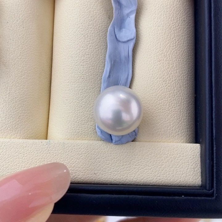 海水珍珠裸珠澳白裸珠12.3m定制不退换珍