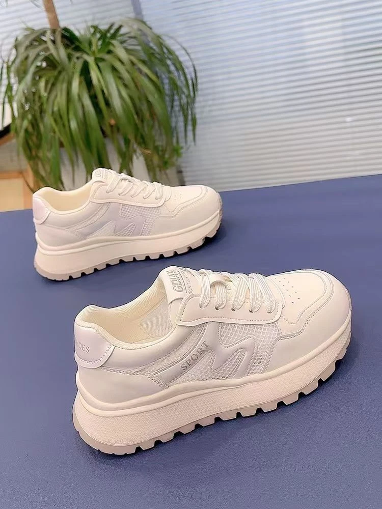 网面透气增高轻便软底休闲鞋女夏季新款运动鞋爆款老爹鞋6889