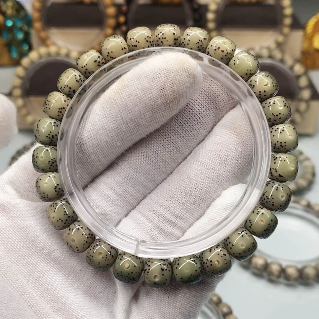 【闪购商品】星月菩提手串9×8一物一图原生态同枝糯冰双留白