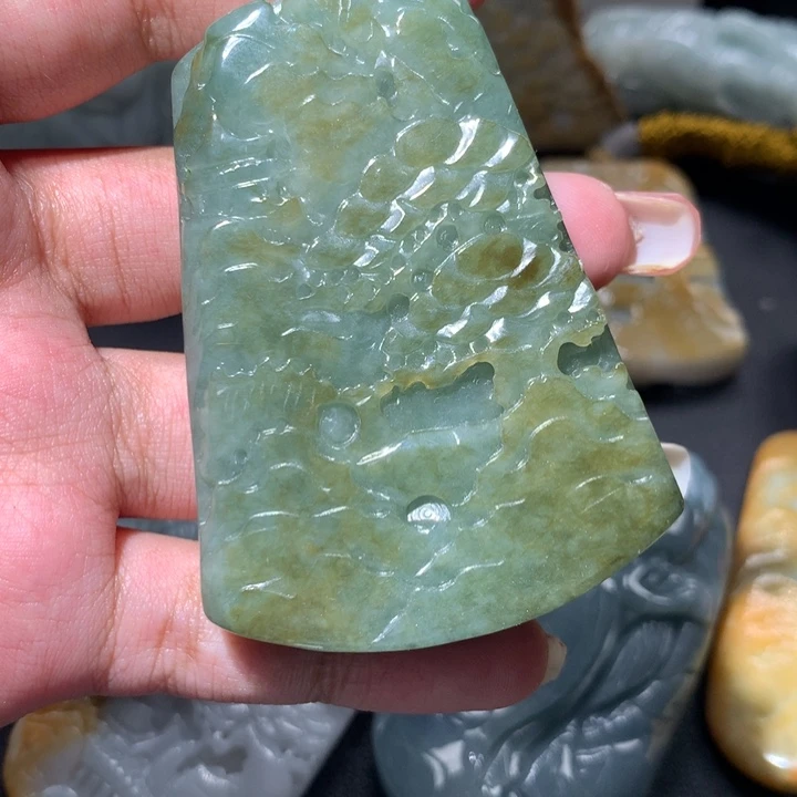 翡翠未镶嵌颈饰保真天然a货翡翠