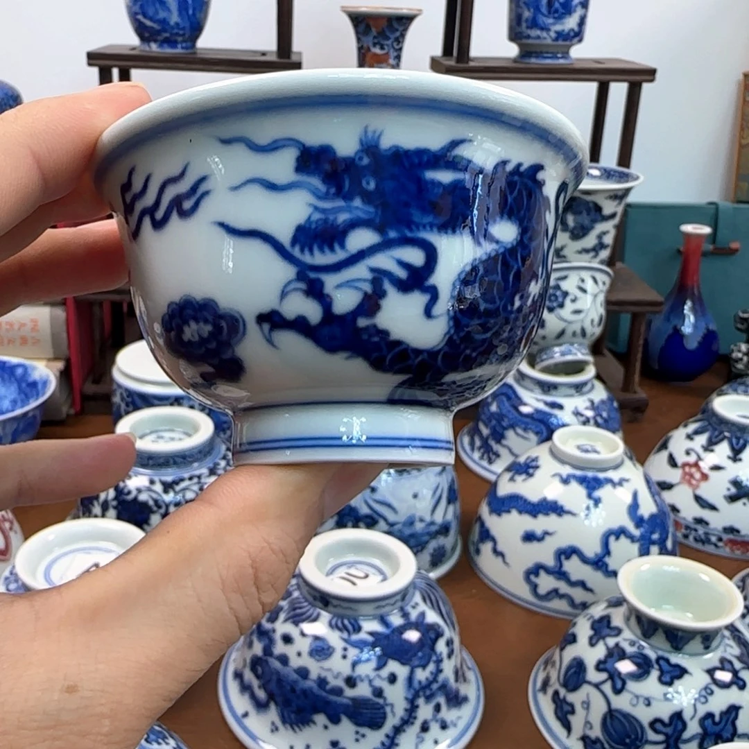 摆件景德镇陶瓷手工艺陶瓷杯11111