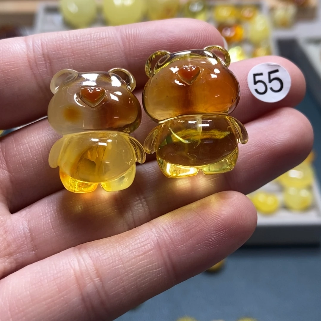 裸石琥珀未镶嵌天然琥珀蜜蜡吊坠