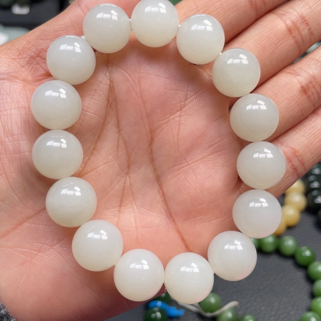 和田玉未镶嵌手链