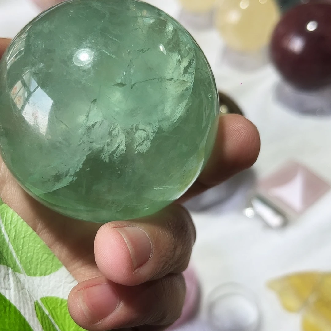 水晶天然水晶微瑕未镶嵌五**门