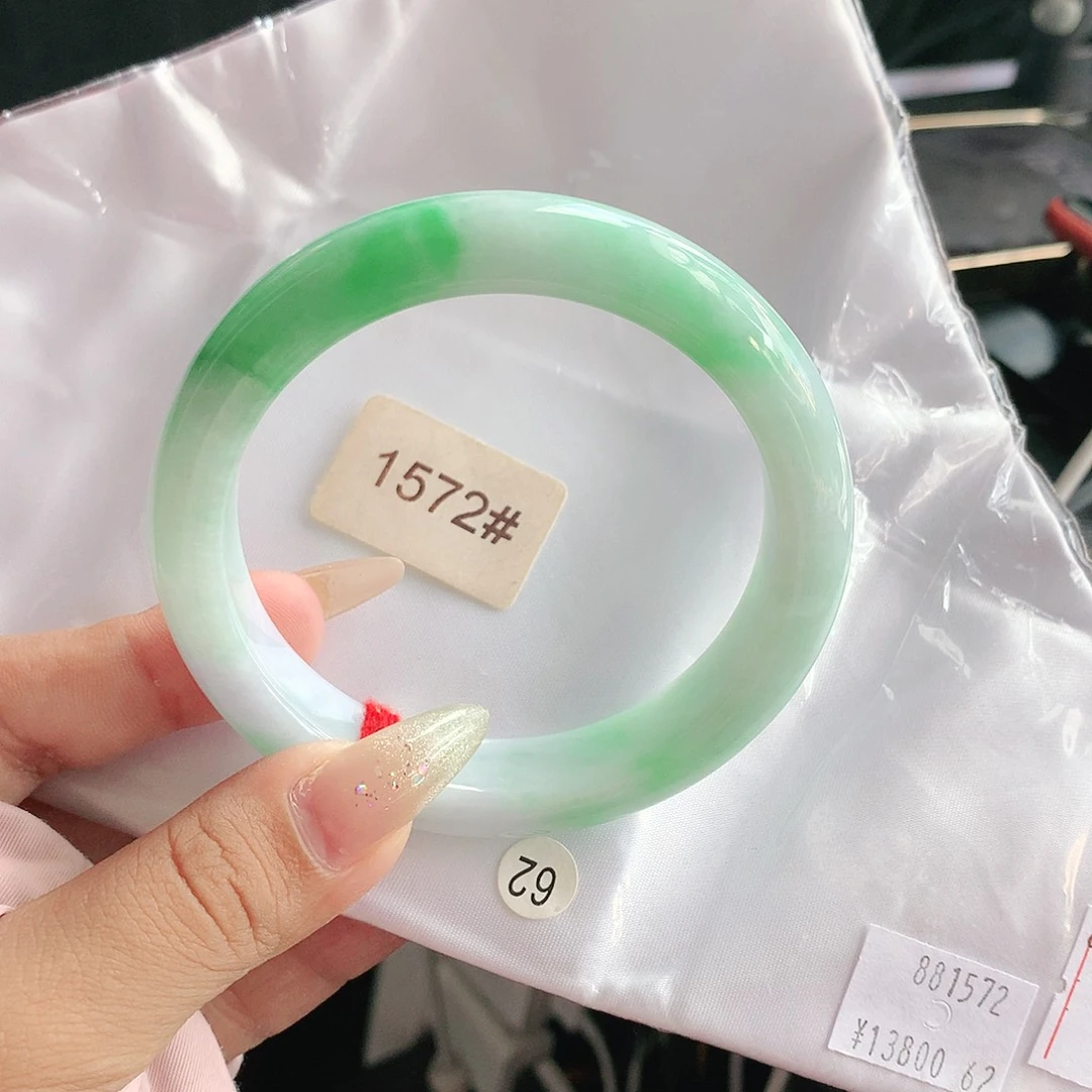 未镶嵌手镯翡翠62 天然缅甸a货翡翠-572