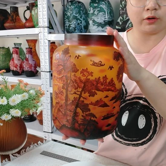 手工艺品琉璃【3】格雷花瓶