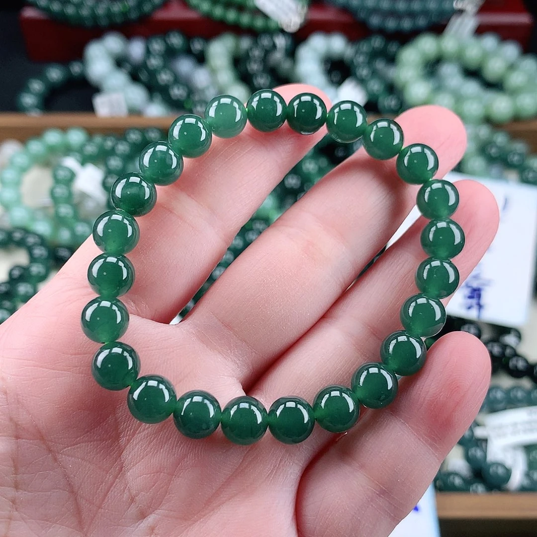翡翠未镶嵌毛衣链