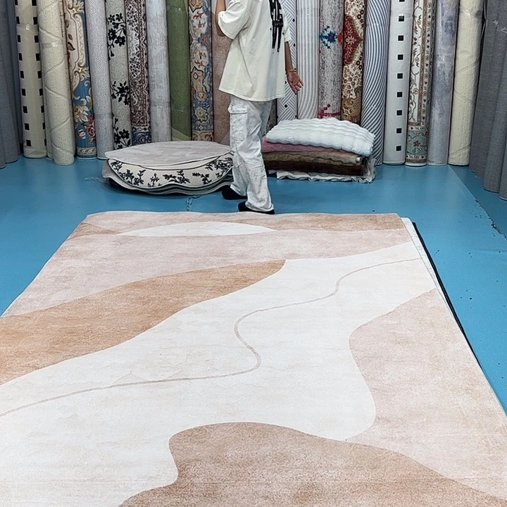 混纺200×300误差正负1-3厘米精编细砂棉布底仿羊绒微瑕