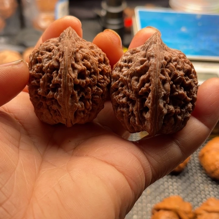 桃核把件全品大蒜头边37肚40