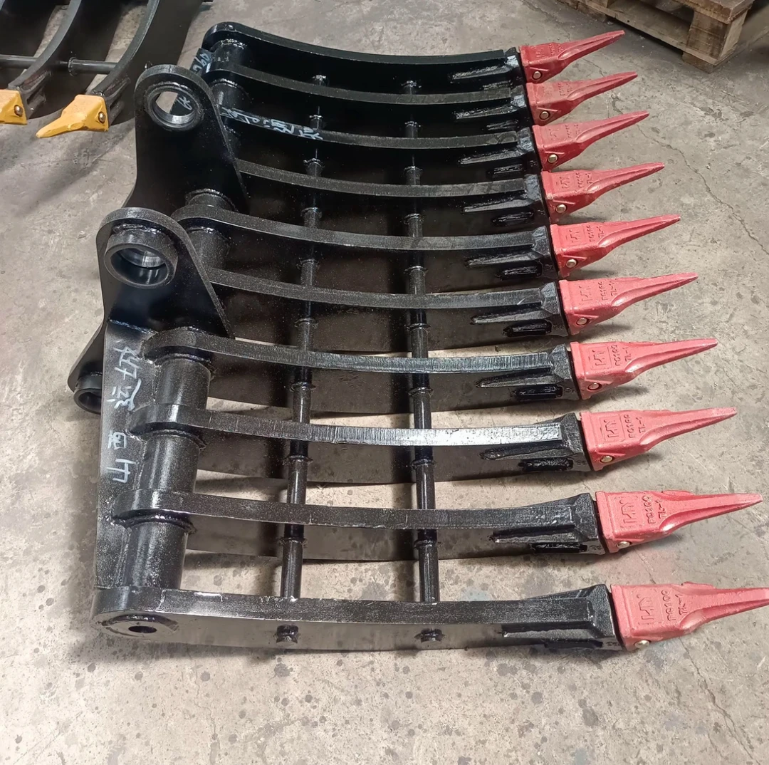 6075挖掘机属具厂家销售挖机翻地耙子挖山药多齿挖机钉耙