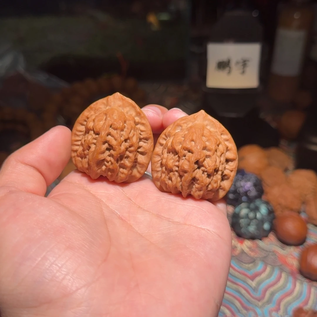 把件文玩核桃1262号41蓟县佛肚文玩核桃