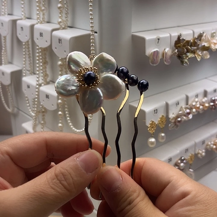 发簪淡水珍珠未镶嵌