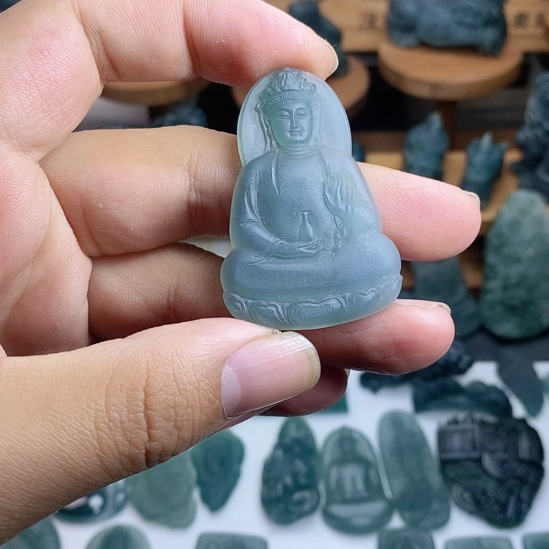 定制翡翠未镶嵌观音