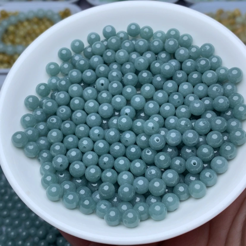 【闪购商品】翡翠手链未镶嵌卡6冰蓝水50颗