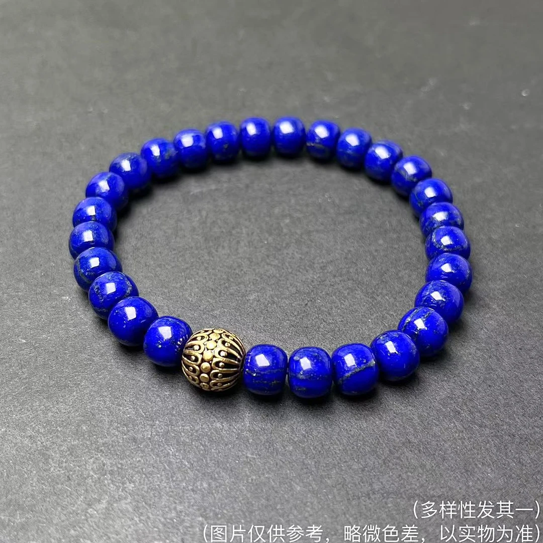 S925青金老型珠手串  YSZB-7462（多样性发其一）
