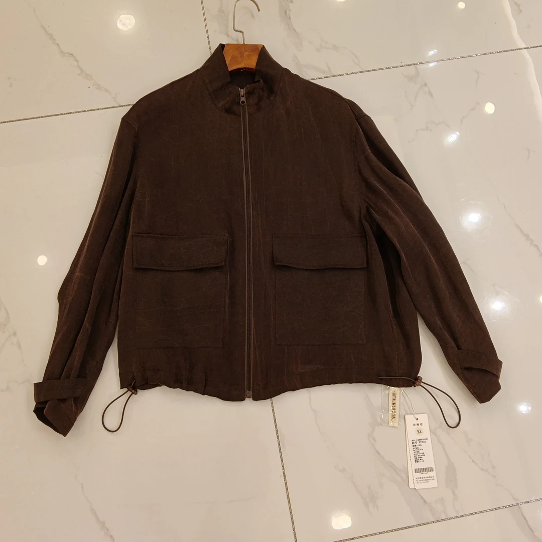 佳   新中式  风   99356  天蚕缎香云纱外套