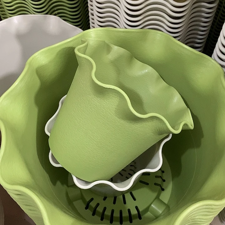 荷叶口16高12绿5个