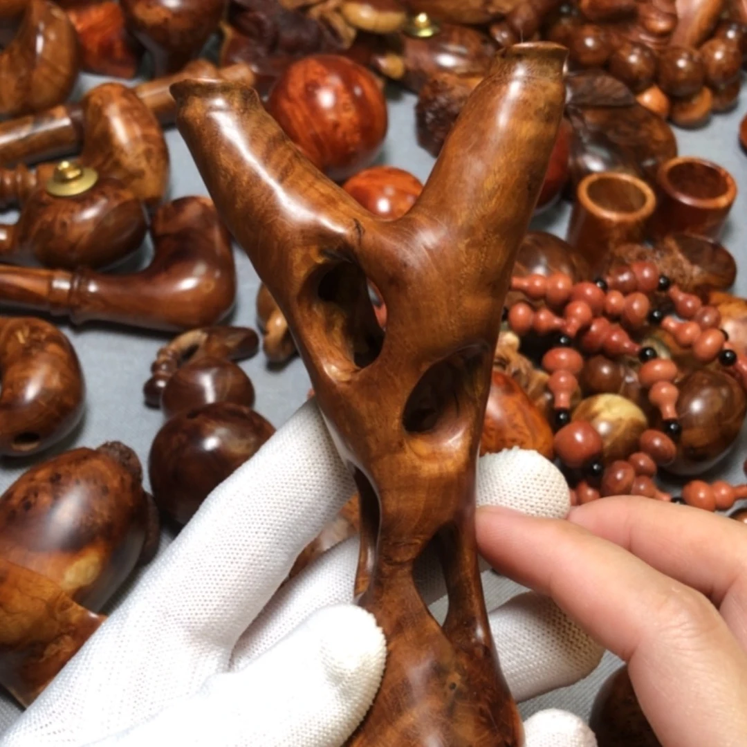 【闪购商品】木麻梨疙瘩火琉璃摆件