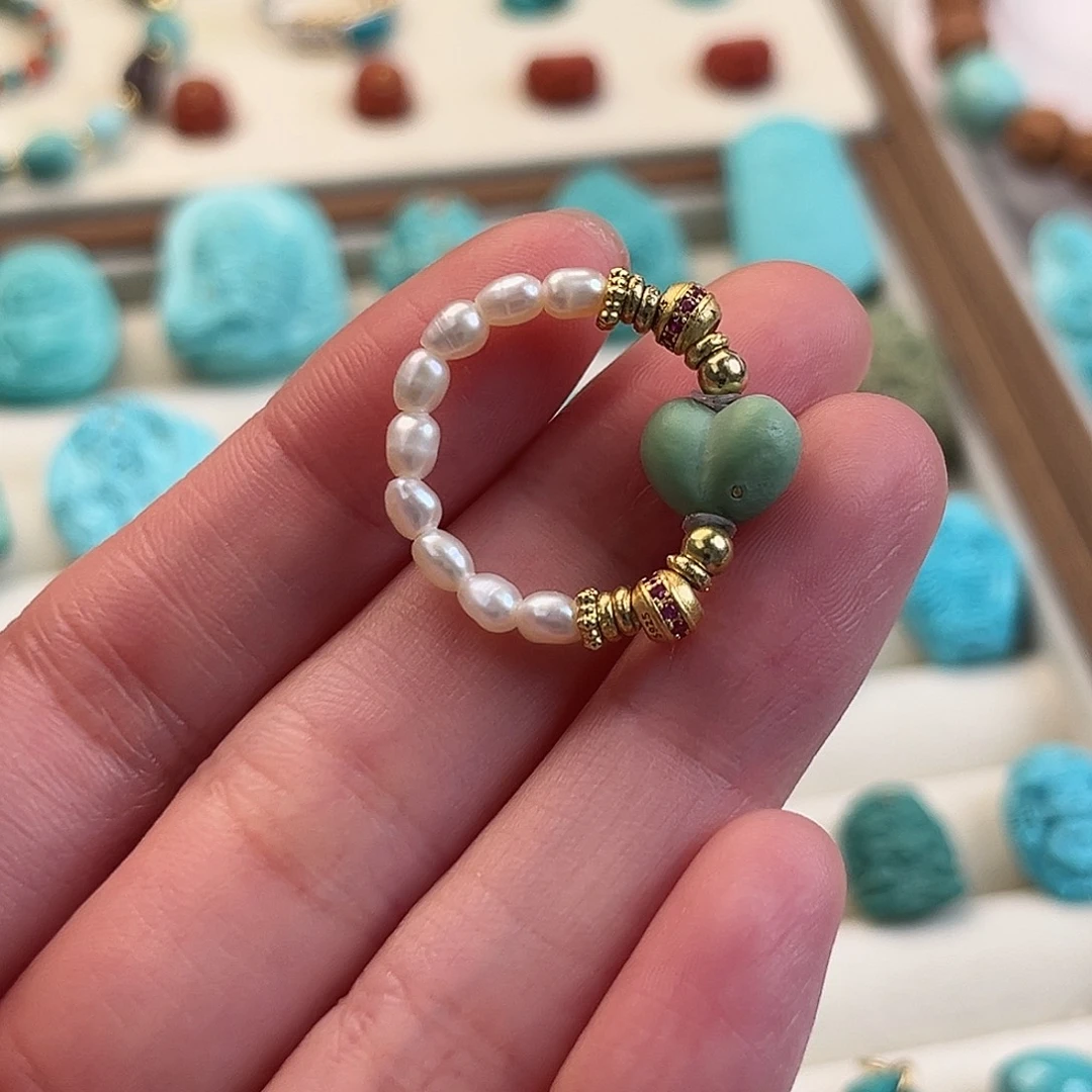 绿松石未镶嵌戒指