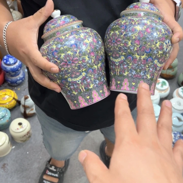 瑕疵福利品陶瓷茶叶罐介意勿拍