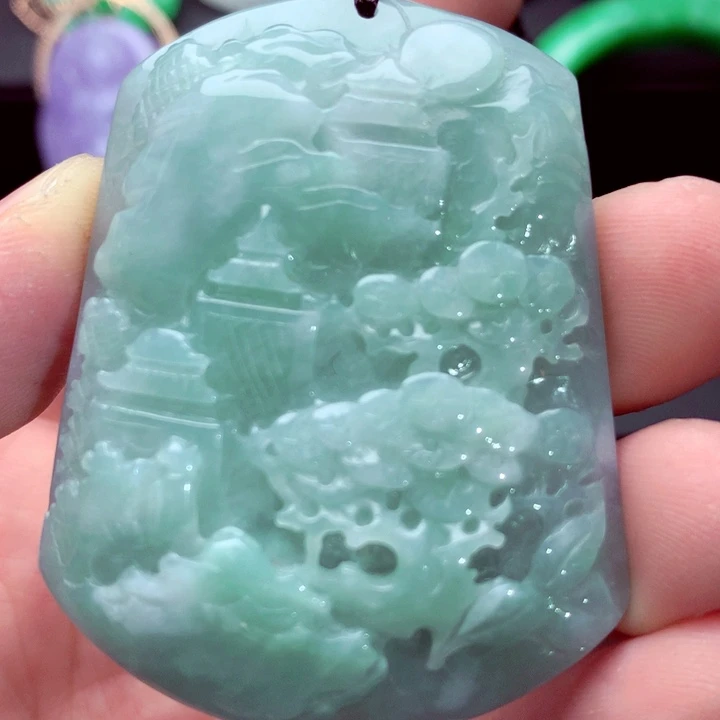 翡翠未镶嵌吊坠(不含链)