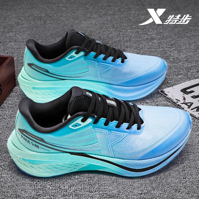 特步五分速3代专业跑步鞋男新款网面透气运动鞋冬季减震轻便男鞋