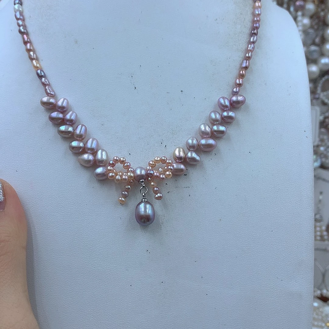 银S925镶嵌淡水珍珠耳饰