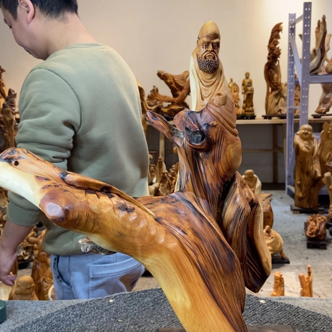 柏木（崖柏）太行崖柏根雕摆件