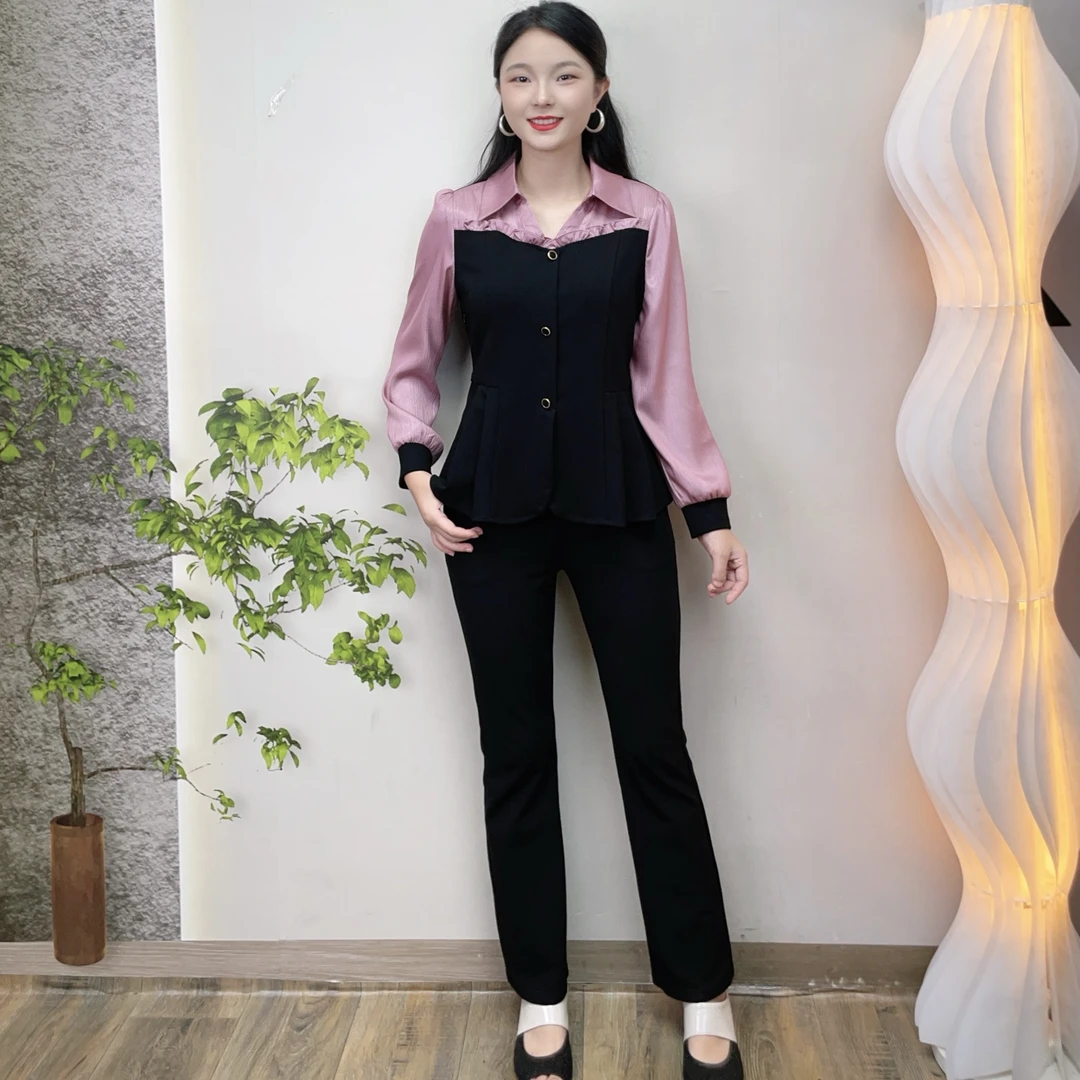 2025年修身显瘦时尚气质洋气遮肚子减龄两件套