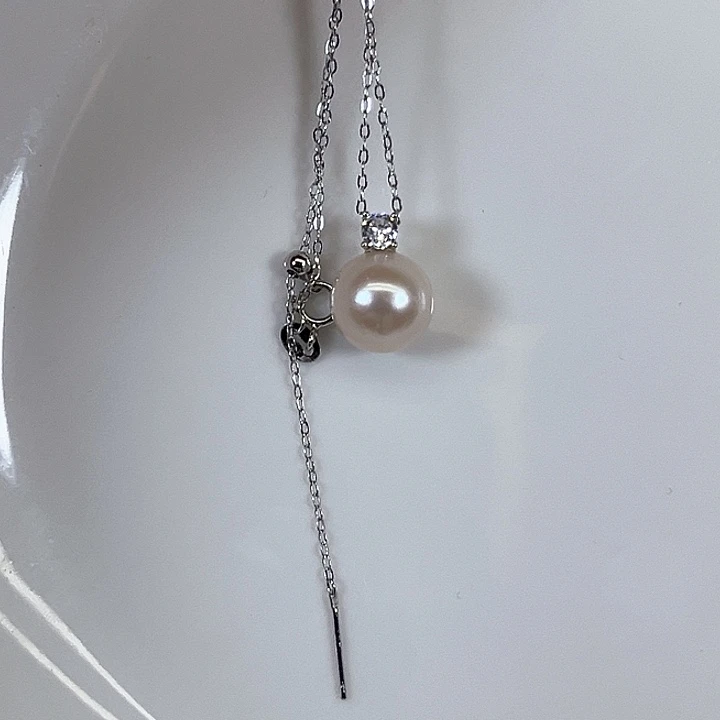 王***君淡水珍珠银S925镶嵌颈饰