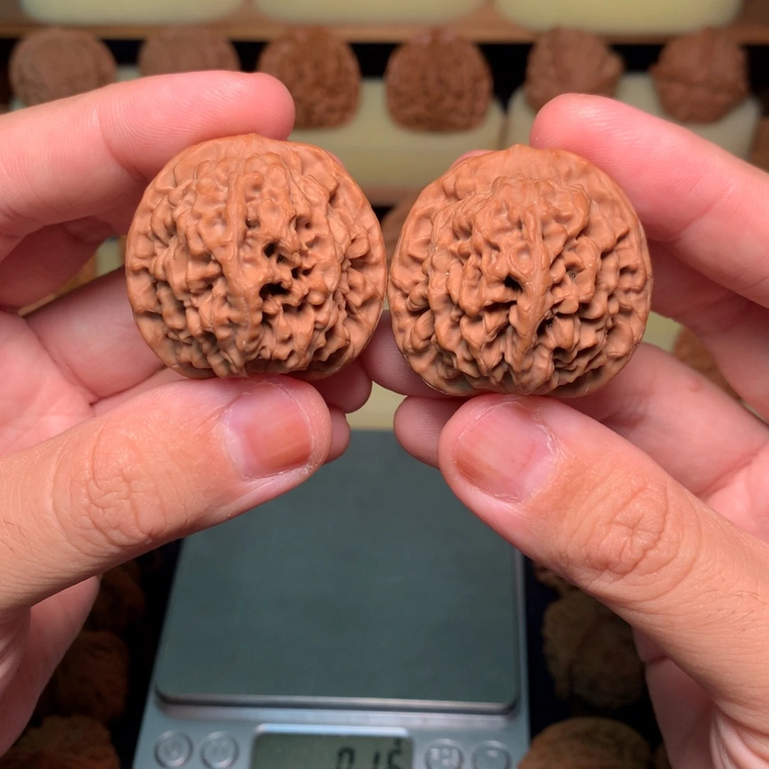 /***咸吊坠文玩核桃38秦岭秦闷全品